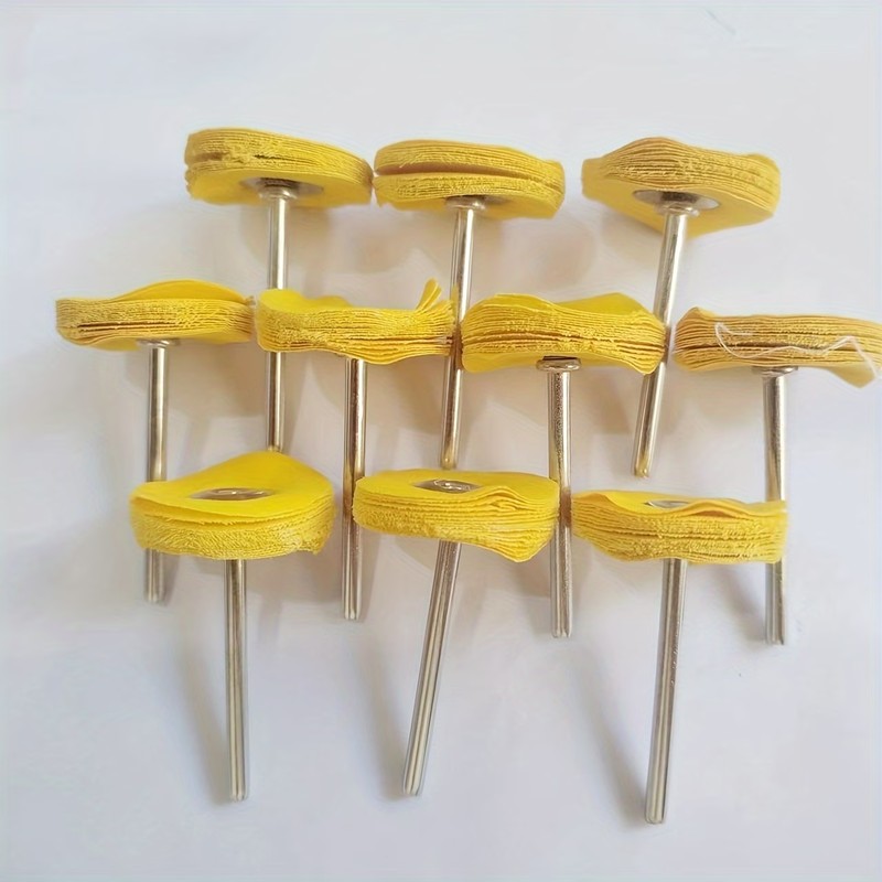 Jewelry For Watches - 59Pcs 3mm Yellow Polishing Cloth Wheel,
