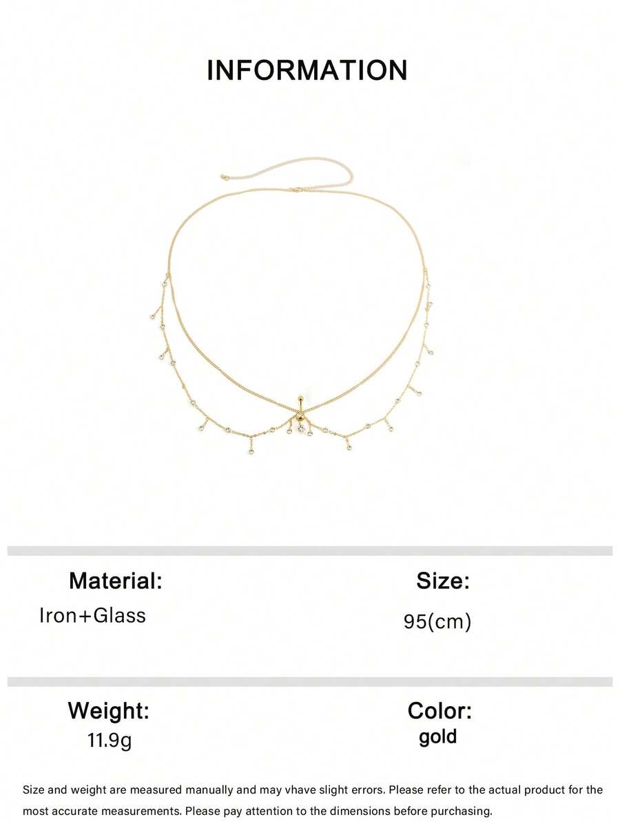Titanium Steel Ring - Fashionable beach tassel waist chain with
