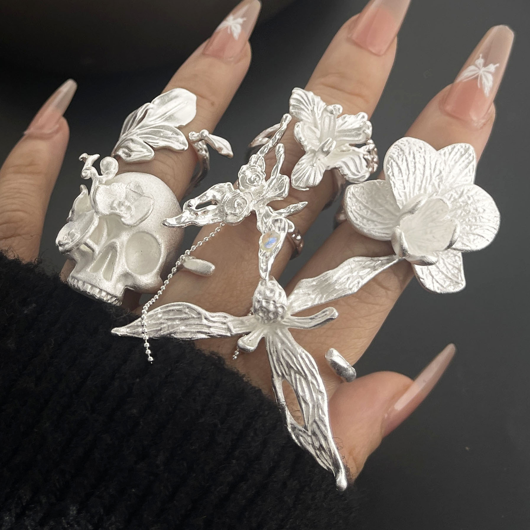 Statement Cocktail Ring - 925 Sterling Silver Rings for Women