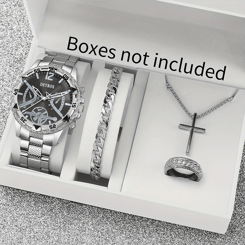 Moments Watches & Jewelry Vaughan Mills - Classic Luxury Men's Watch Set Jewelry