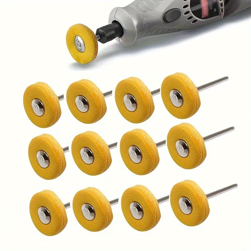 Jewelry For Watches - 66Pcs 3mm Yellow Polishing Cloth Wheel,