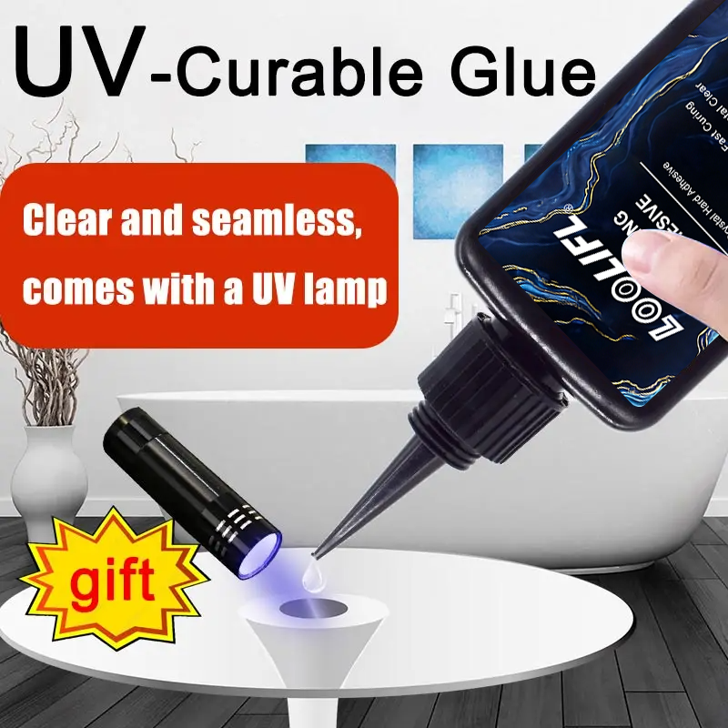 Jewelry Repair & Watches Reviews - Loolifl 50ml UV Glue with UV