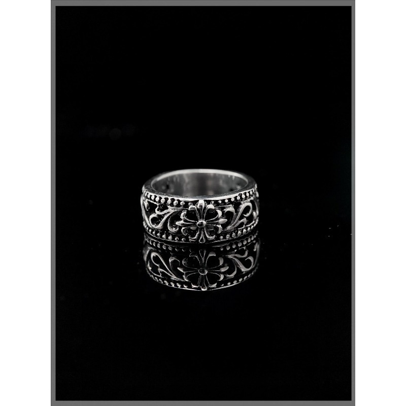 Titanium Steel Ring - Full Circle Iris CH Titanium Steel