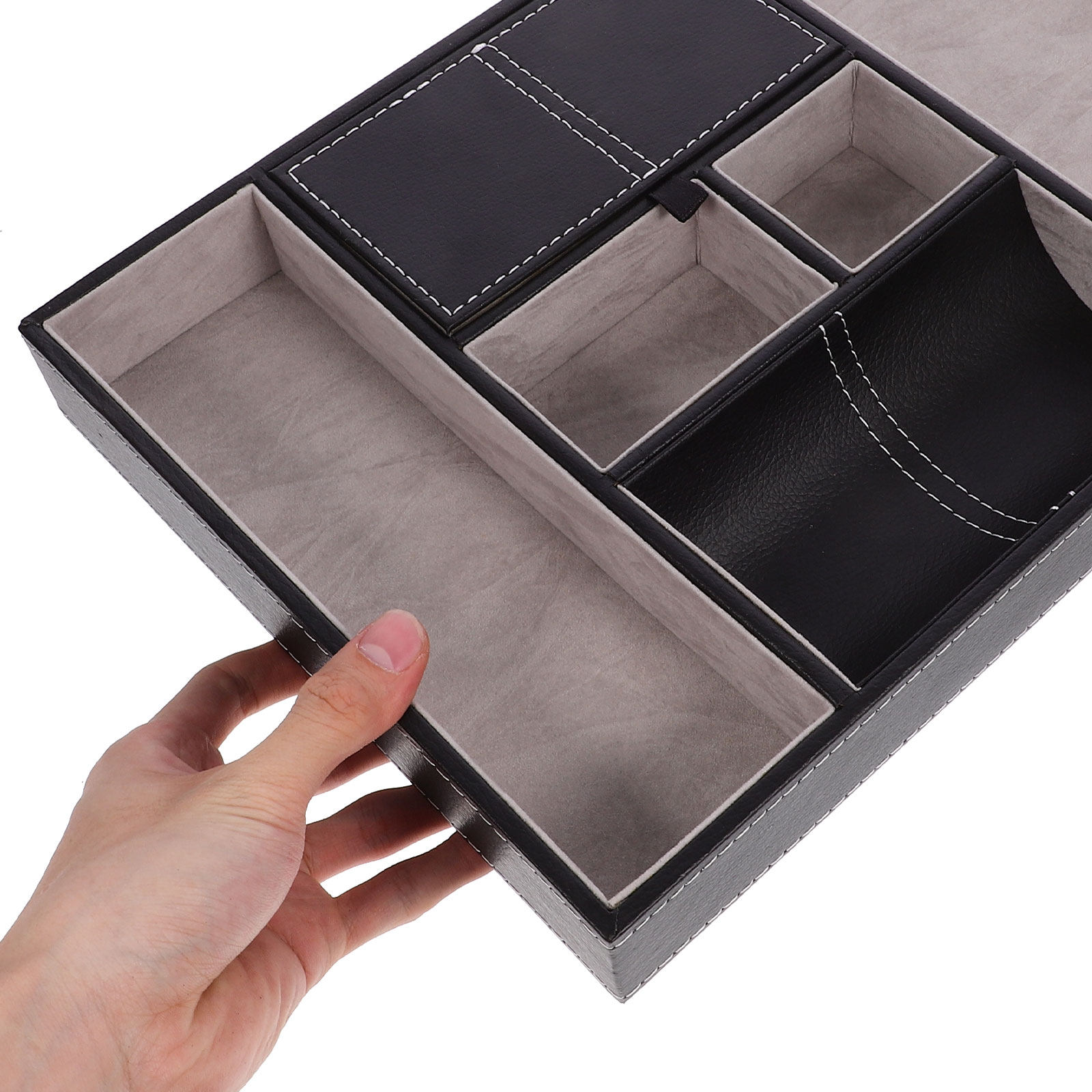 Jewelry Organizer Watches - Jewelry Storage Case PU Lint Density