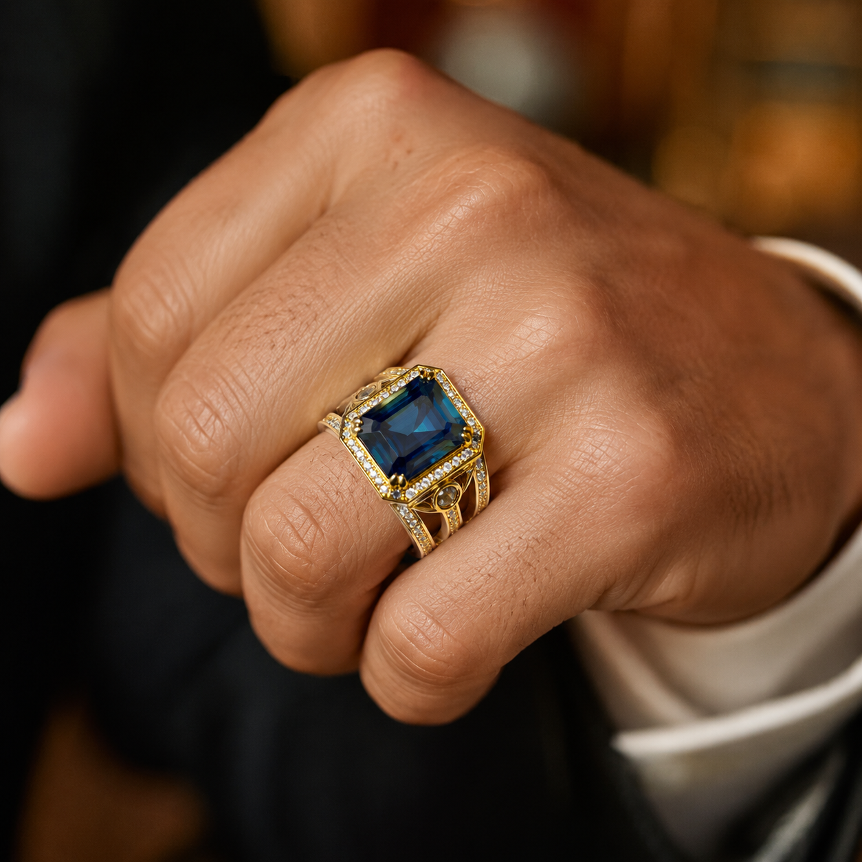 Eve Jewelry & Watches Distribuidor Oficial Rolex Buenos Aires - Bold Cubic Zirconia Inlaid Ring, Men's