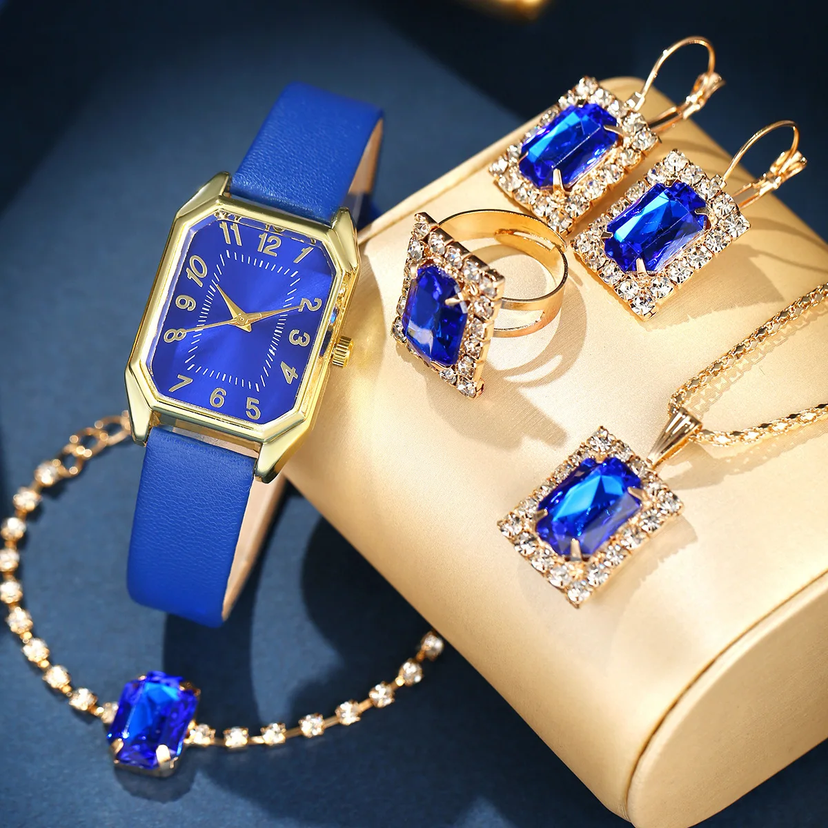 Jewelry Watches Brands - 6/5/1PCS Luxury Fashion Square Women's Watches