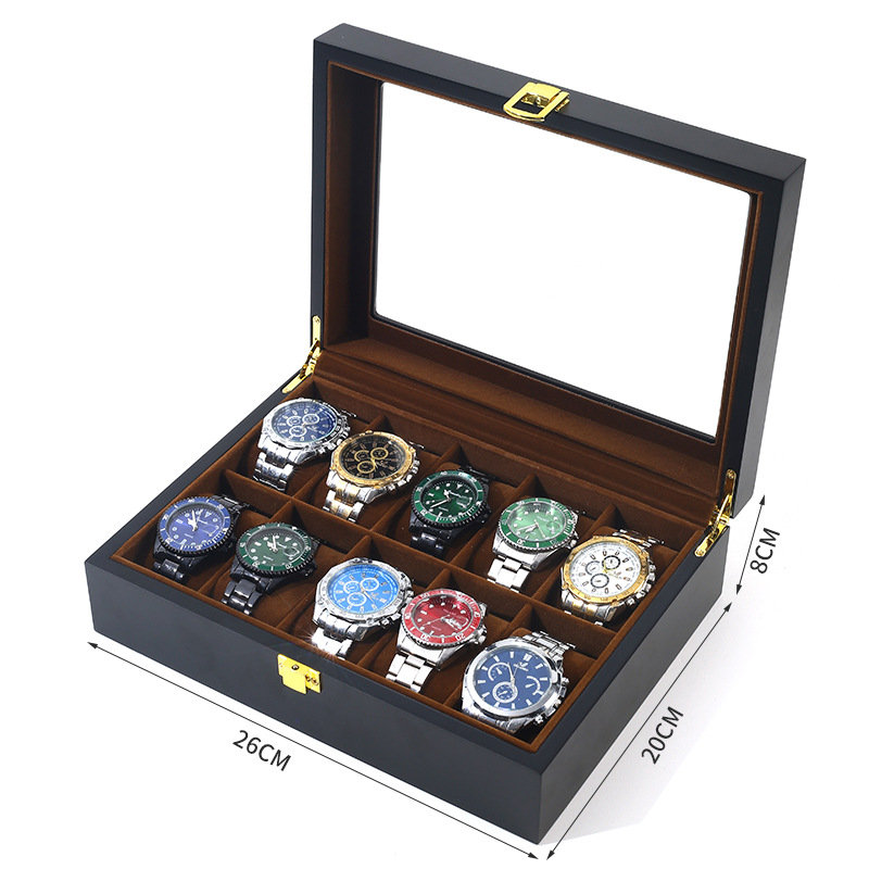 6/10/12 Grids Luxury Handmade  - Jewelry Box That Holds Watches 리뷰 및 가격