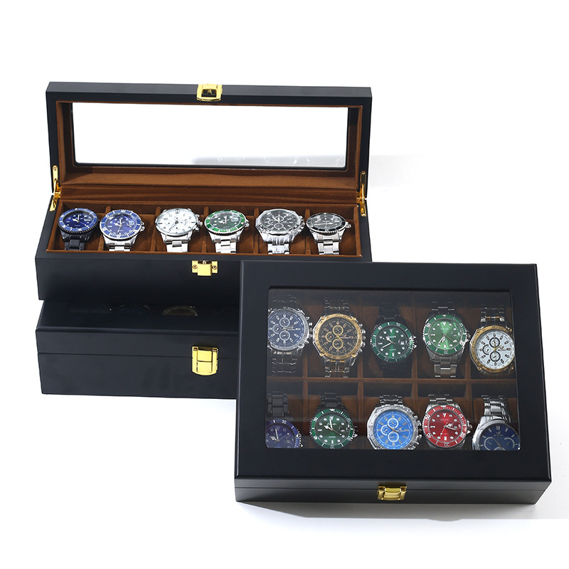 6/10/12 Grids Luxury Handmade  - Jewelry Box That Holds Watches 리뷰 및 가격