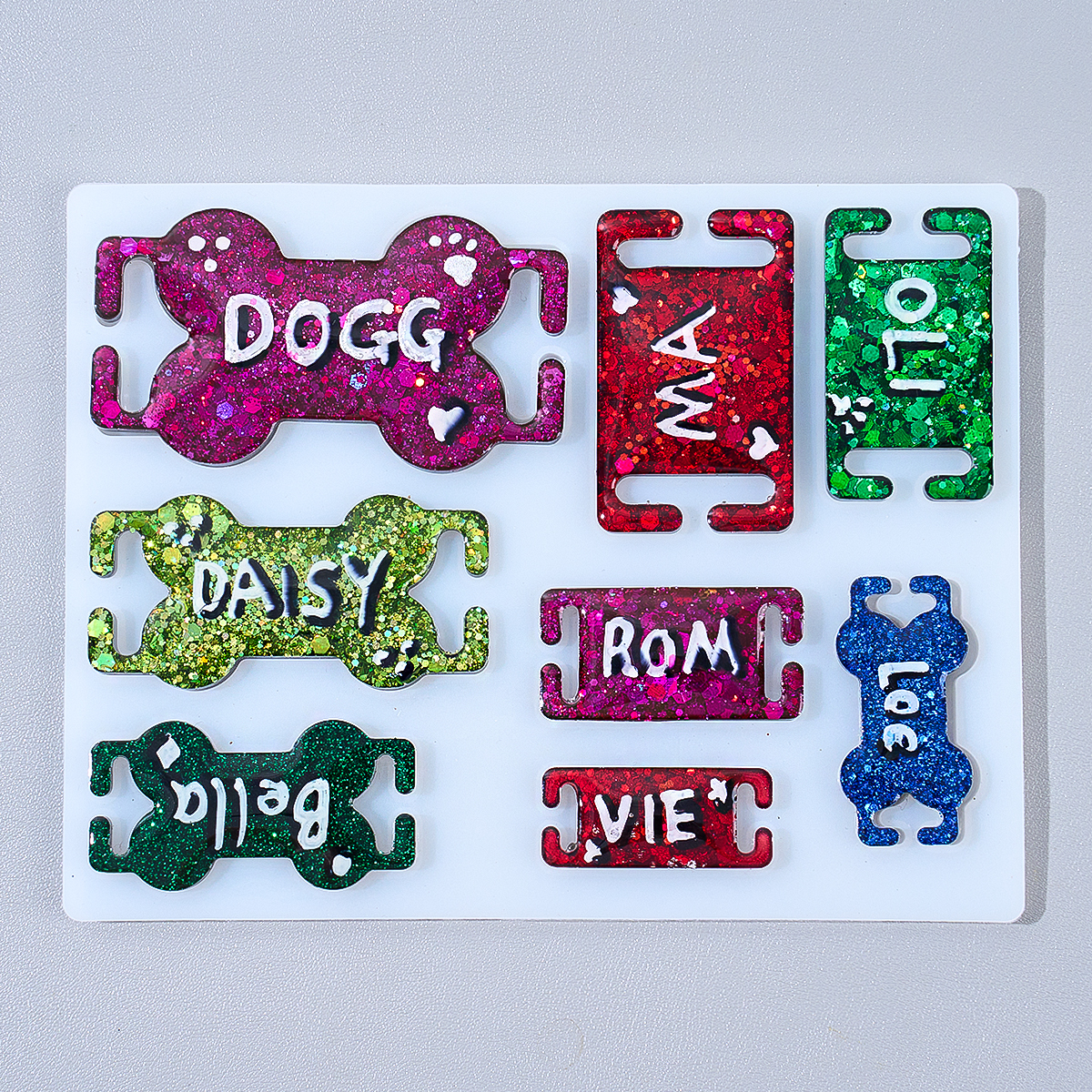 DIY Cat Dog ID Tag Silicone Mo - Engraved Name Necklace 리뷰 및 가격