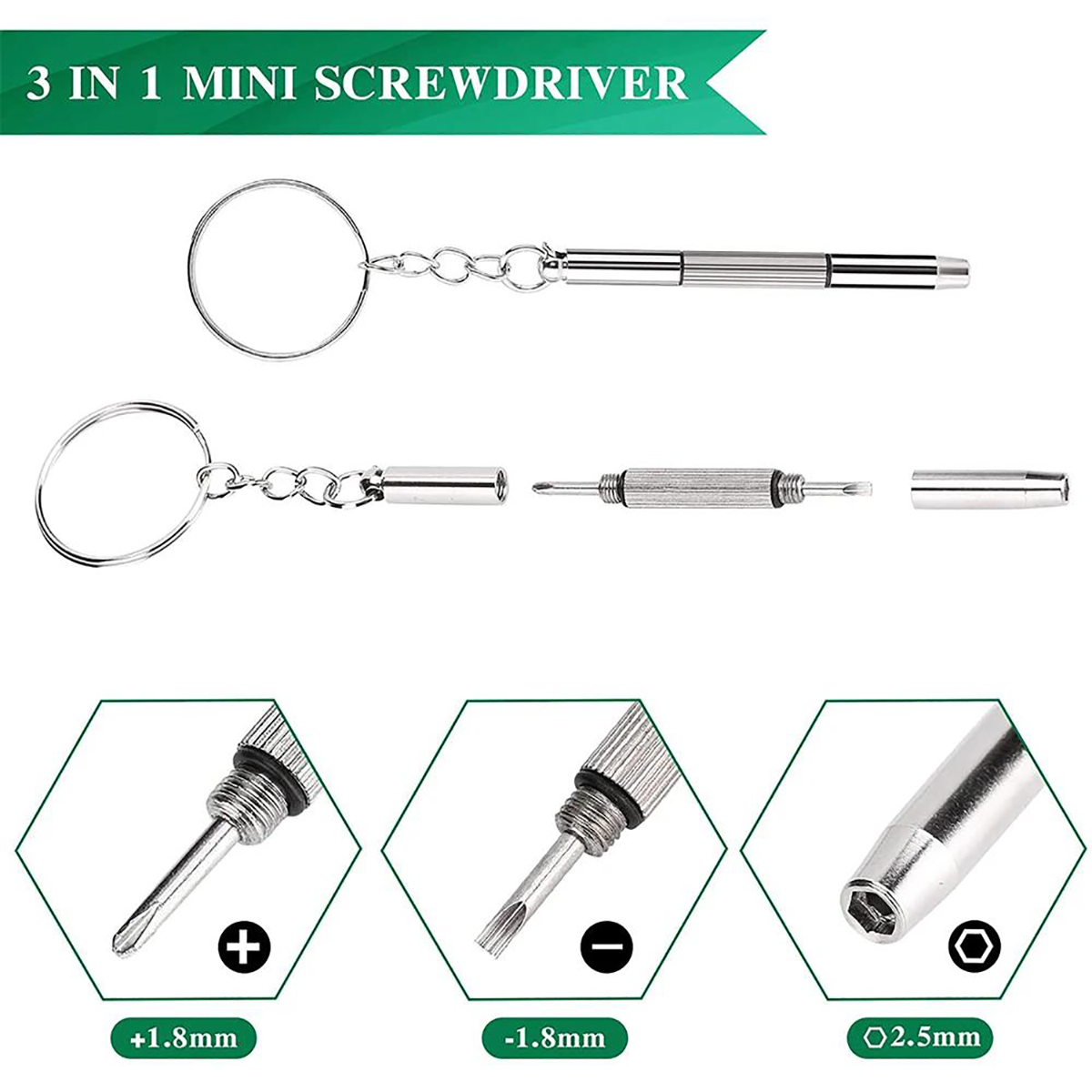 1/2PCS Precision 3 in1 Screwdr - Jewelry Watches Repair 리뷰 및 가격