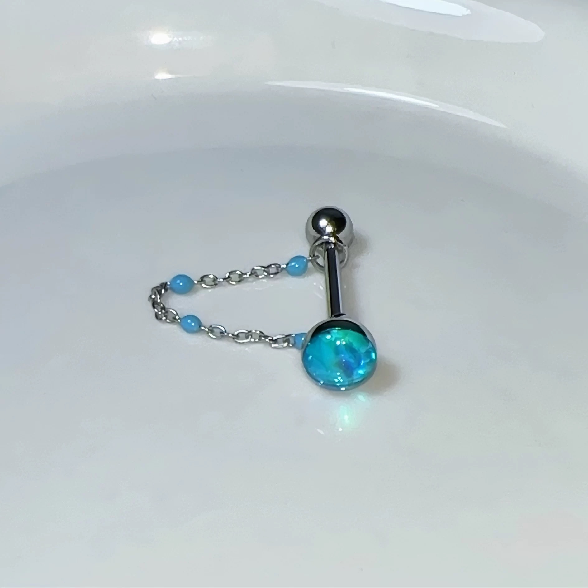 1Pc High-Quality Trendy Blue G - Titanium Steel Ring 리뷰 및 가격