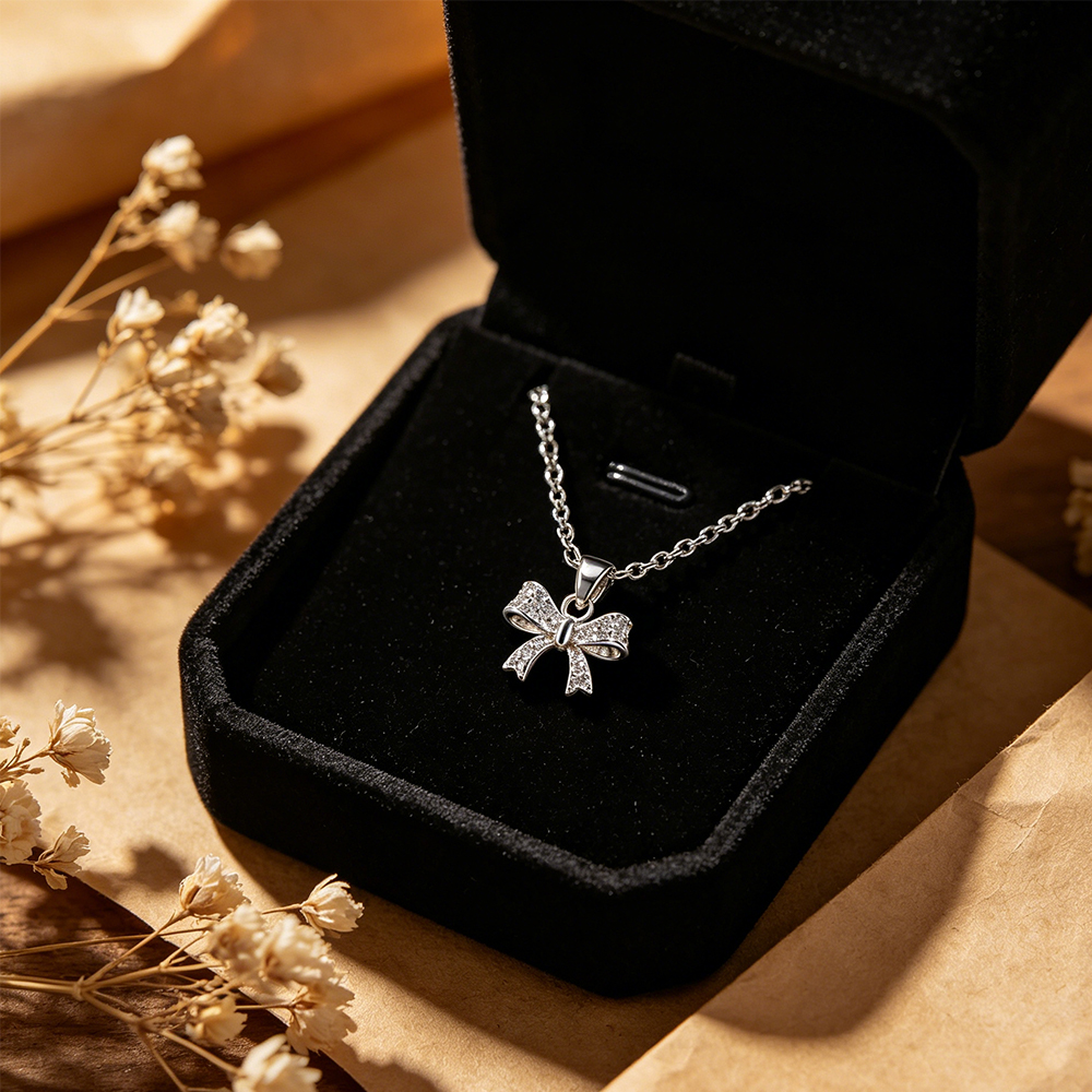 Bow Pendant Necklace with High - Eve Jewelry & Watches Distribuidor Oficial Rolex Buenos Aires 리뷰 및 가격