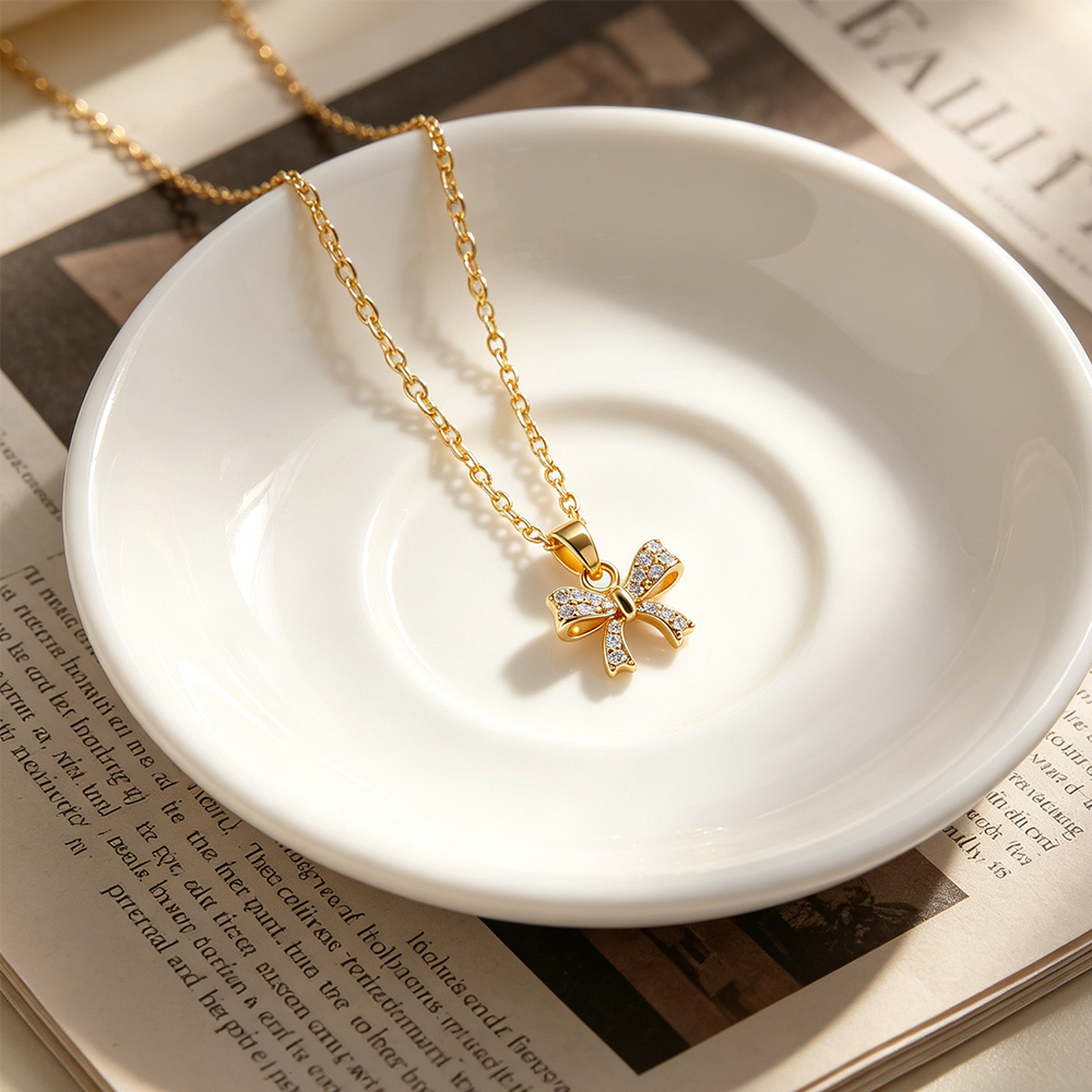 Bow Pendant Necklace with High - Eve Jewelry & Watches Distribuidor Oficial Rolex Buenos Aires 리뷰 및 가격