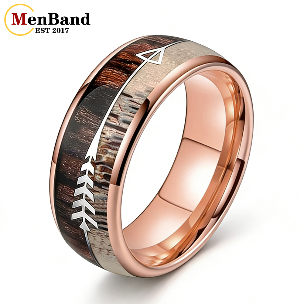 MenBand 6/8MM Koa Zebra Wood A - Statement Cocktail Ring 리뷰 및 가격