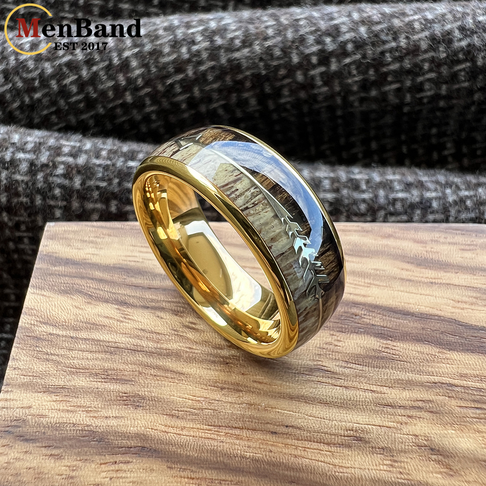 MenBand 6/8MM Koa Zebra Wood A - Statement Cocktail Ring 리뷰 및 가격