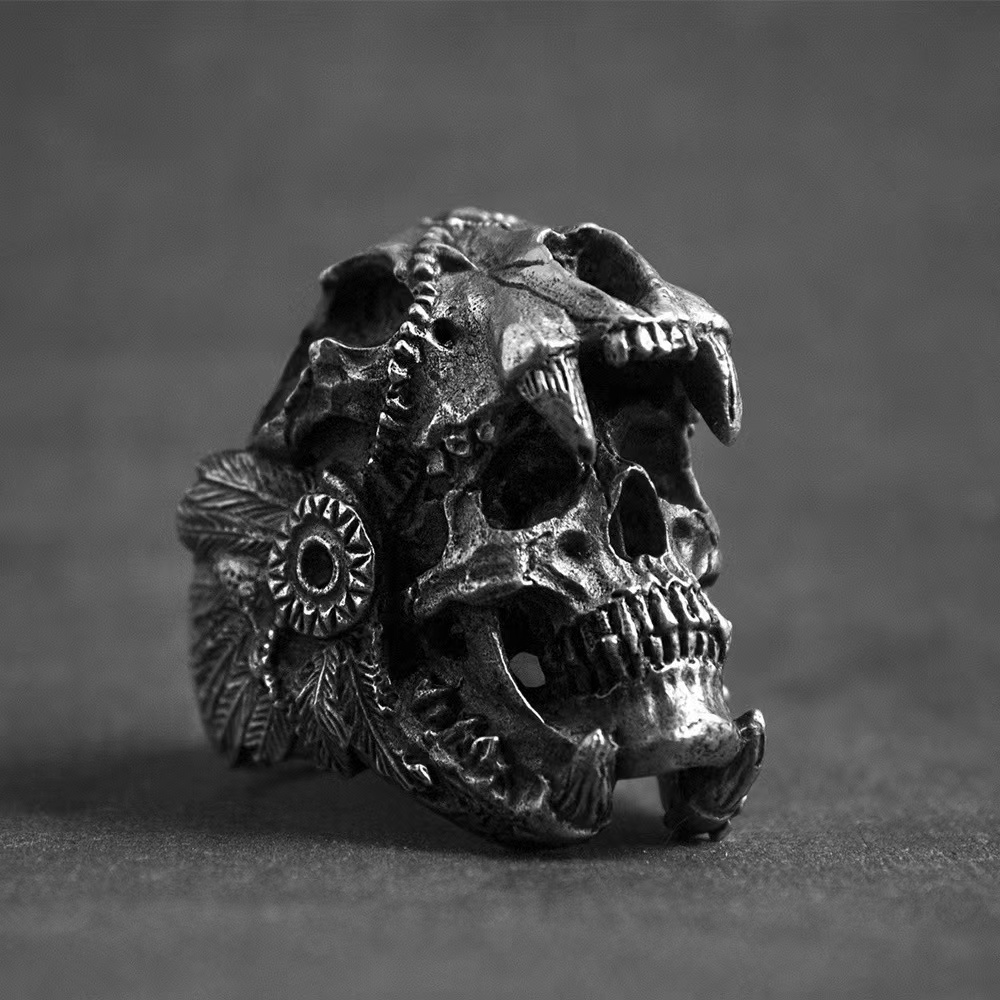 Skull Ring Men and Women Perso - Gothic Skull Ring 리뷰 및 가격
