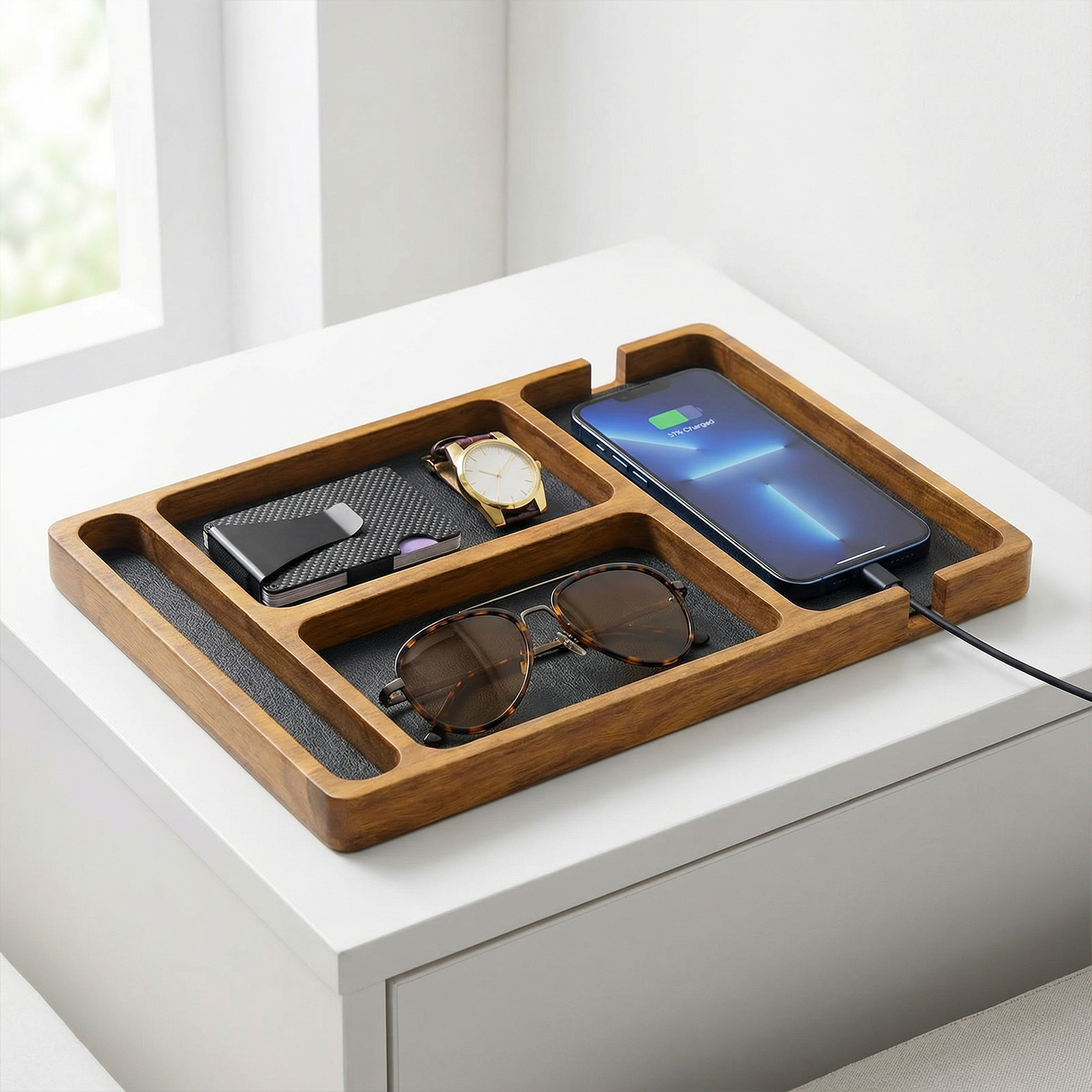 Nightstand & Desk Organizer fo - Jewelry Essentials Watches 리뷰 및 가격