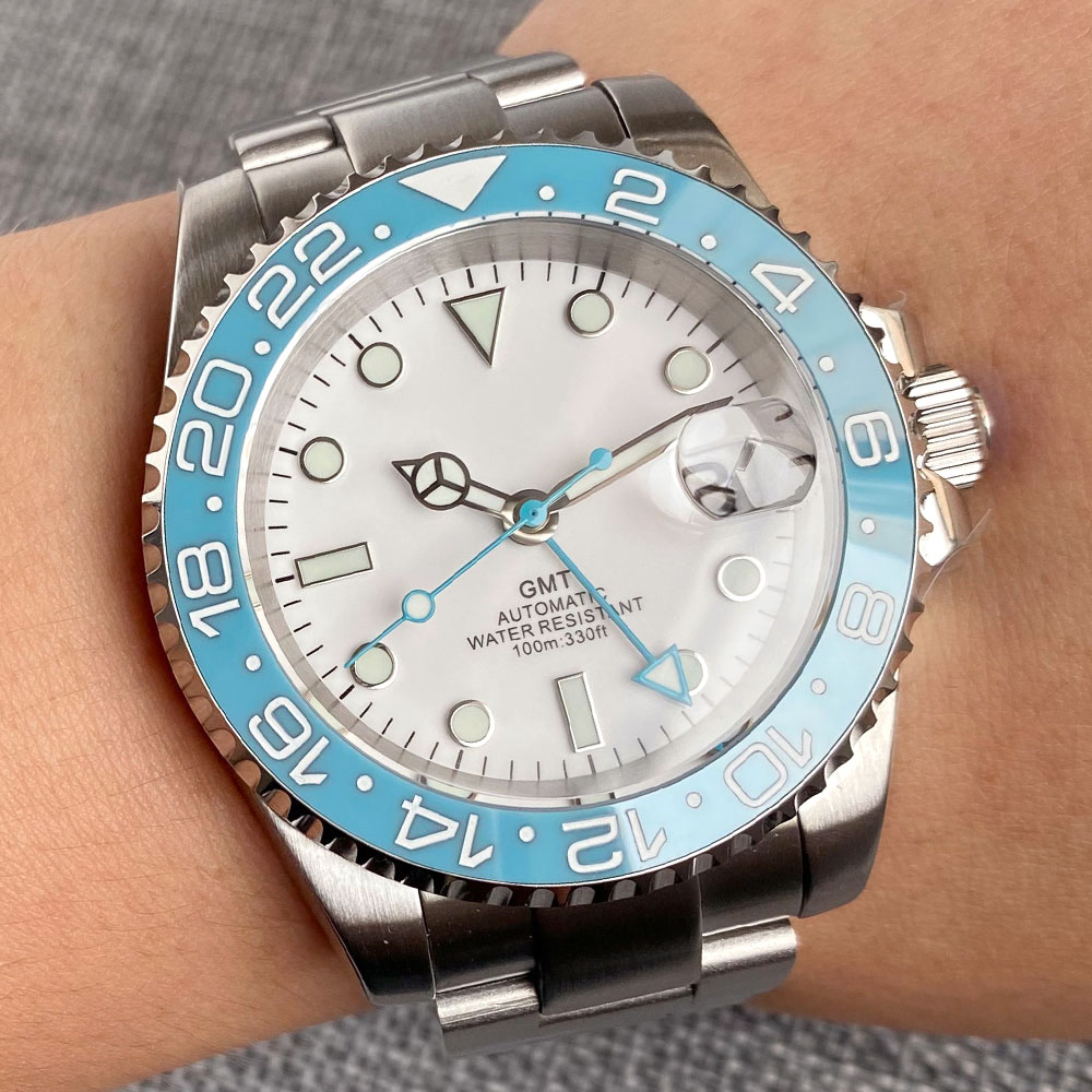 Customized 40mm Ice Blue Dial  - Jewelry For Watches 리뷰 및 가격