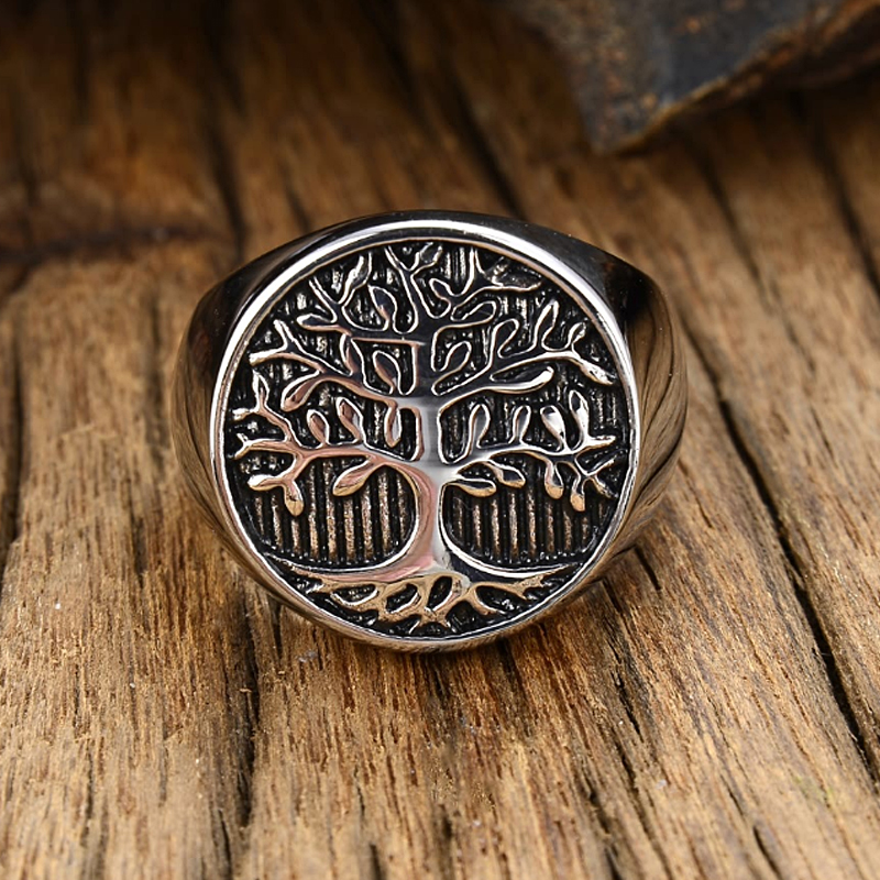 Classic Tree of Lift Signet Ri - Gothic Skull Ring 리뷰 및 가격