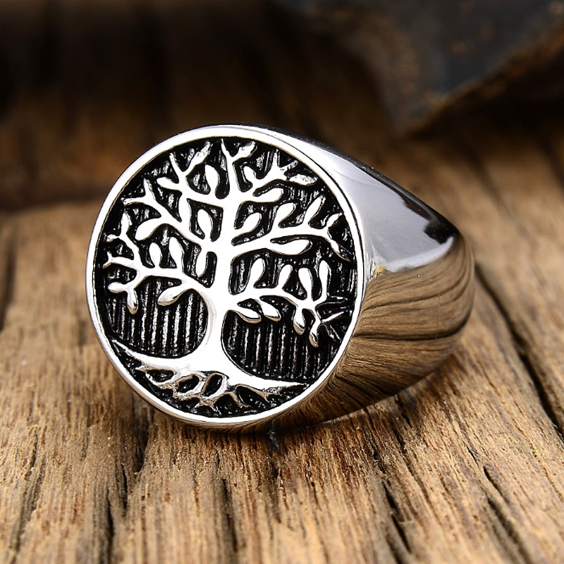 Classic Tree of Lift Signet Ri - Gothic Skull Ring 리뷰 및 가격