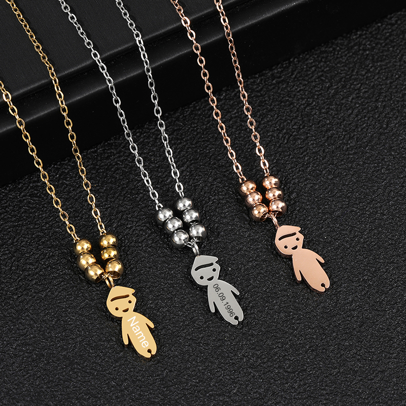 Personalised Boy Girl Pendant  - Engraved Name Necklace 리뷰 및 가격