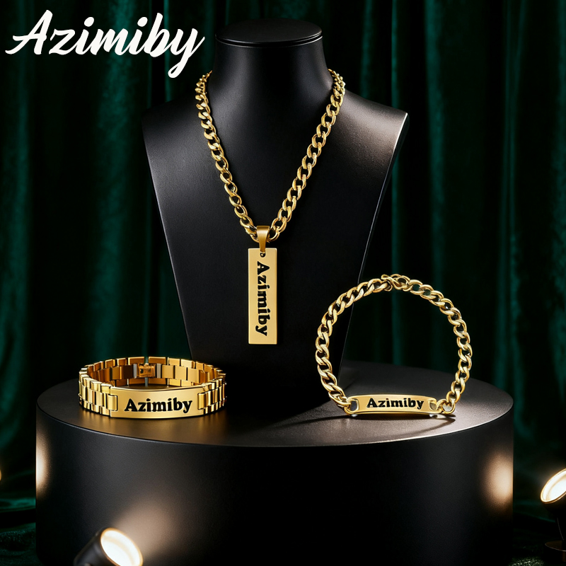 Azimiby Customizable Name Clas - Engraved Name Necklace 리뷰 및 가격