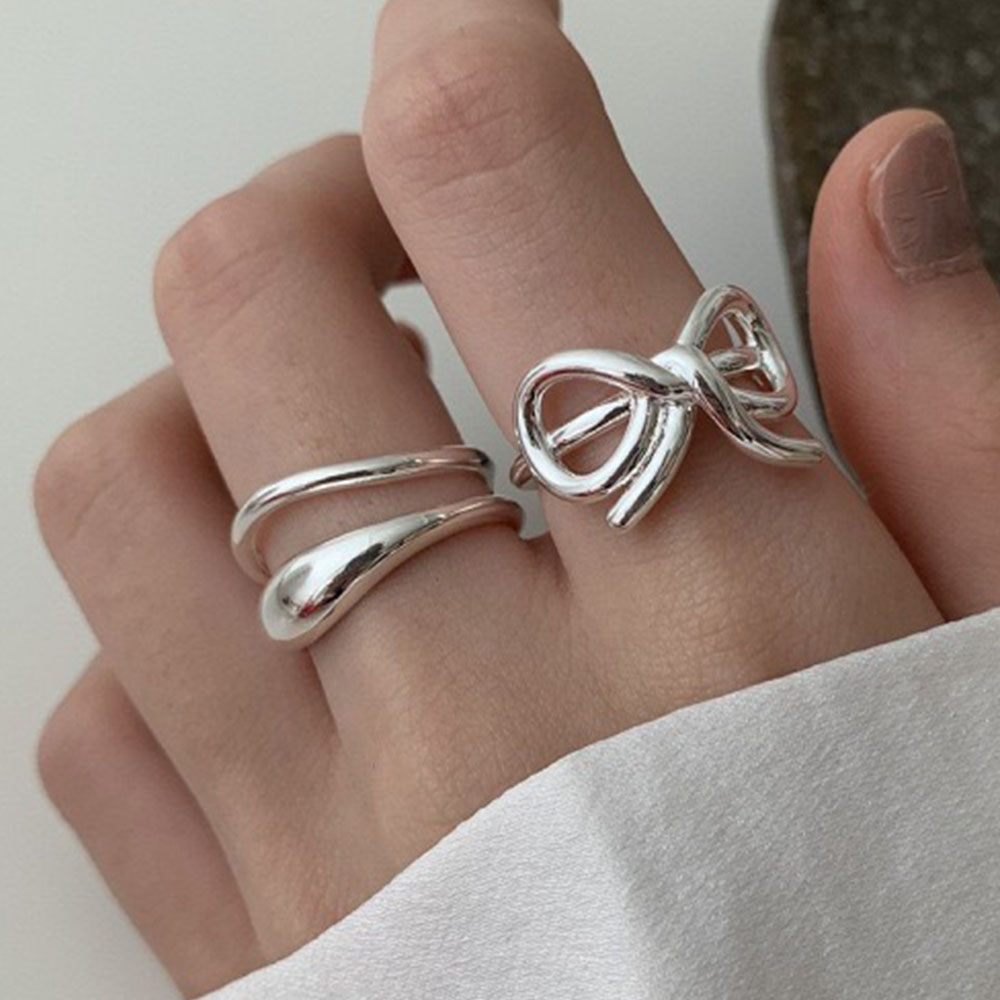 925 Sterling Silver Simple Rin - Statement Cocktail Ring 리뷰 및 가격