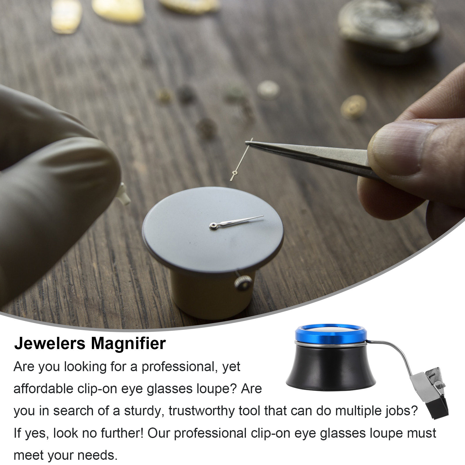 Clip-on Glasses Magnifier Ligh - Jewels On Watches 리뷰 및 가격