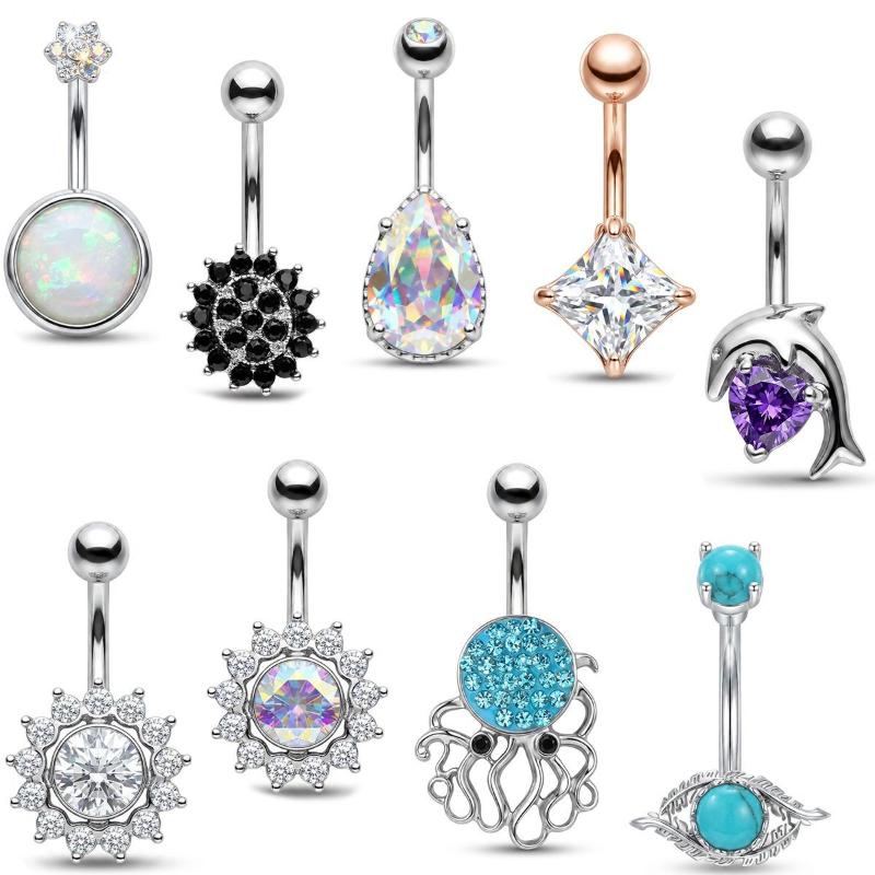 1Pcs Purple Zircon Dangle Bell - Titanium Steel Ring 리뷰 및 가격