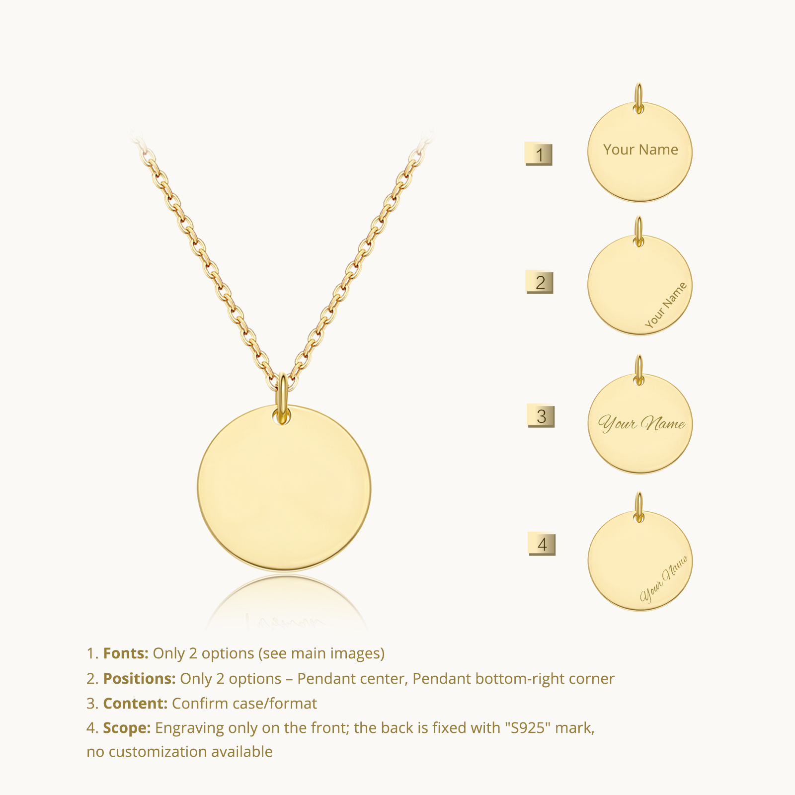 ANDYWEN 925 Sterling Silver Pe - Engraved Name Necklace 리뷰 및 가격