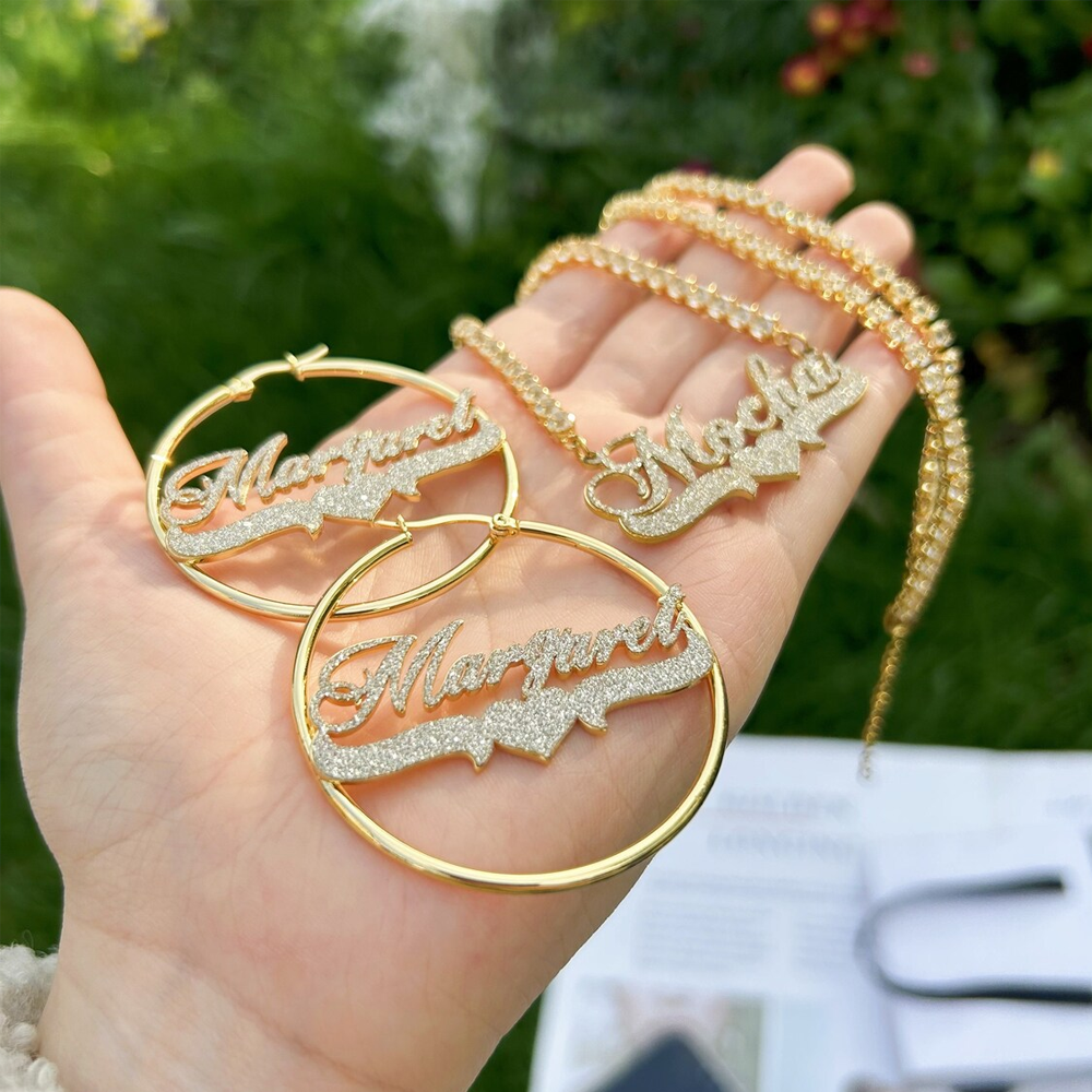Haiyufly Custom Frosted Name N - Engraved Name Necklace 리뷰 및 가격