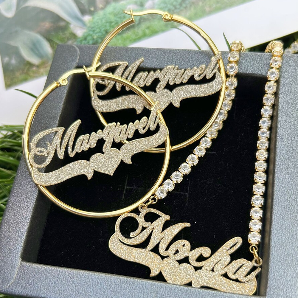 Haiyufly Custom Frosted Name N - Engraved Name Necklace 리뷰 및 가격