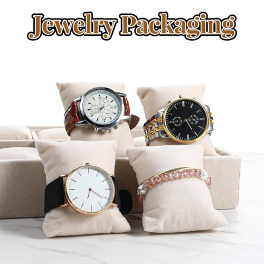 2 Pcs Beige Velvet Jewelry Org - Jewelry Organizer Watches 리뷰 및 가격