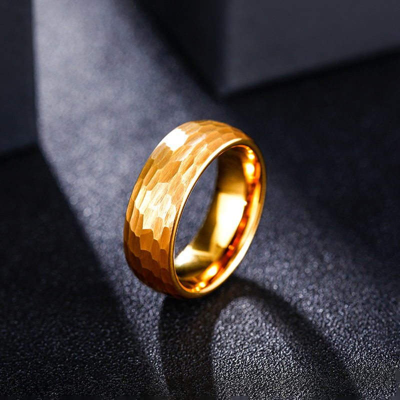 Hammered Multi-faceted Titaniu - Titanium Steel Ring 리뷰 및 가격