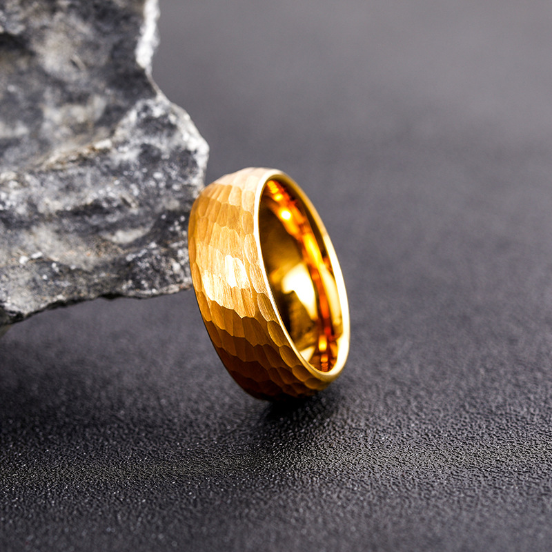 Hammered Multi-faceted Titaniu - Titanium Steel Ring 리뷰 및 가격
