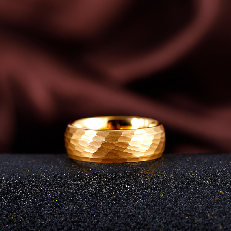 Hammered Multi-faceted Titaniu - Titanium Steel Ring 리뷰 및 가격