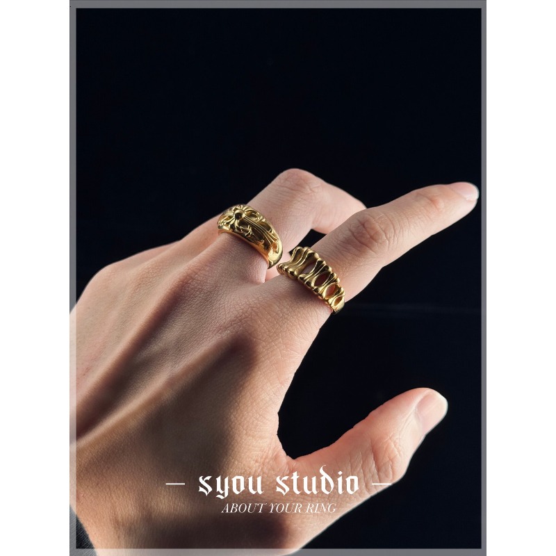Gold Iris Ring  Gothic Jewelry - Titanium Steel Ring 리뷰 및 가격