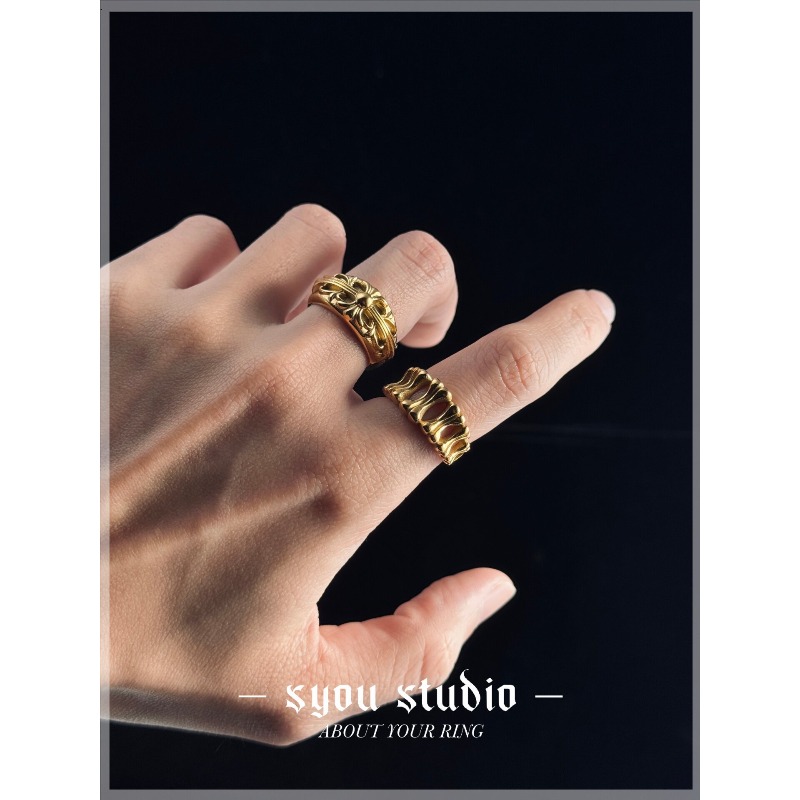Gold Iris Ring  Gothic Jewelry - Titanium Steel Ring 리뷰 및 가격
