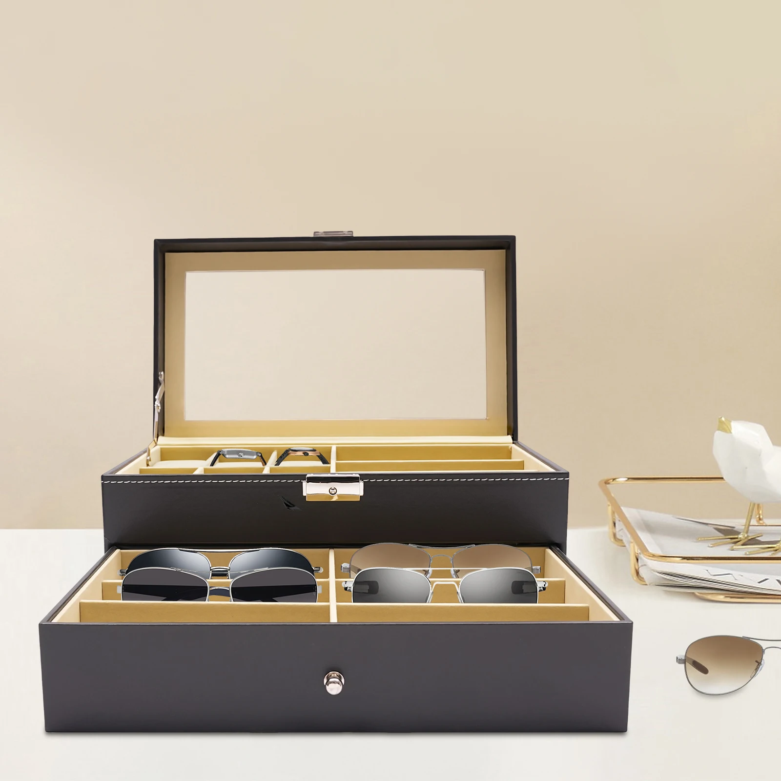 Black 2-Tier Watch Jewelry Dis - Jewelry Box That Holds Watches 리뷰 및 가격