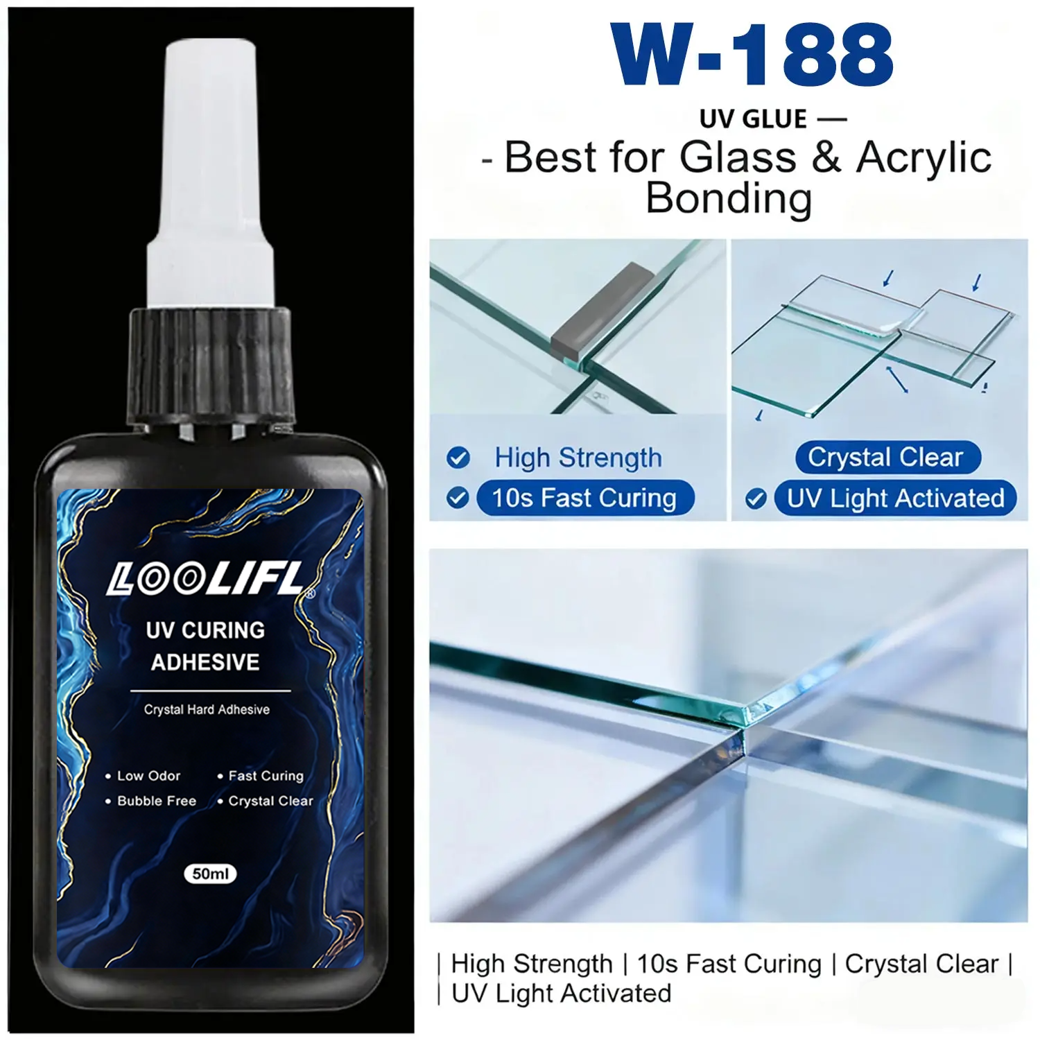 Loolifl 50ml UV Glue with UV L - Jewelry Repair & Watches Reviews 리뷰 및 가격