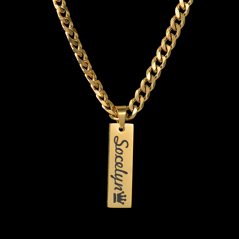 Goxijite Custom Engraved Name  - Engraved Name Necklace 리뷰 및 가격