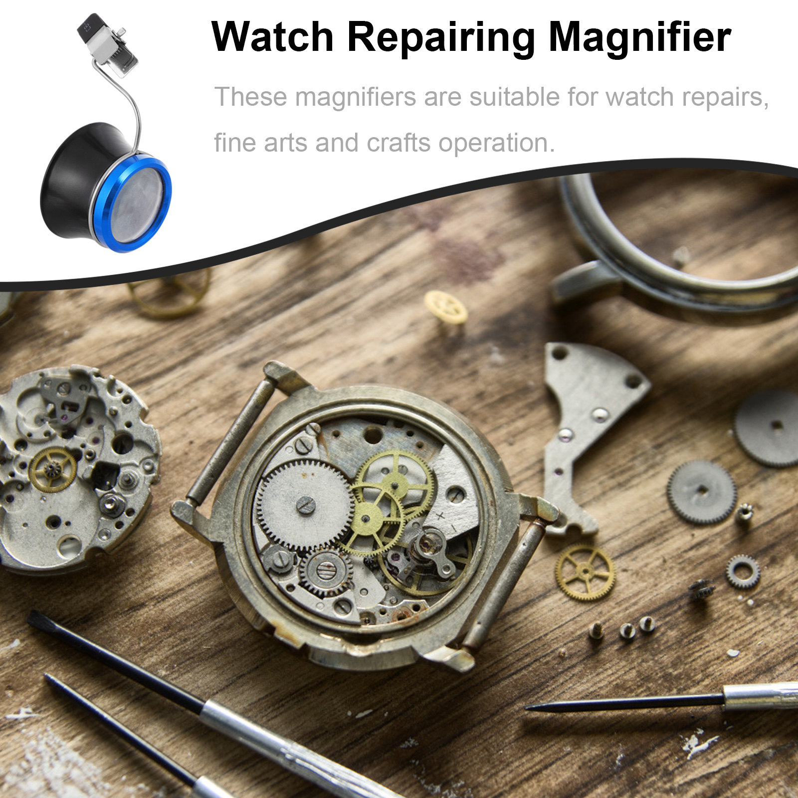 Small Clip-on Glasses Loupe Ma - Jewels On Watches 리뷰 및 가격