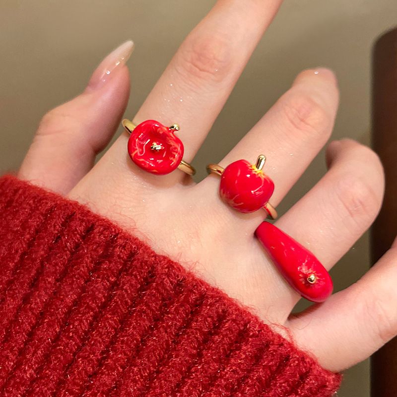 Christmas Apple Ring Red Cute  - Eve Jewelry & Watches Distribuidor Oficial Rolex Buenos Aires 리뷰 및 가격