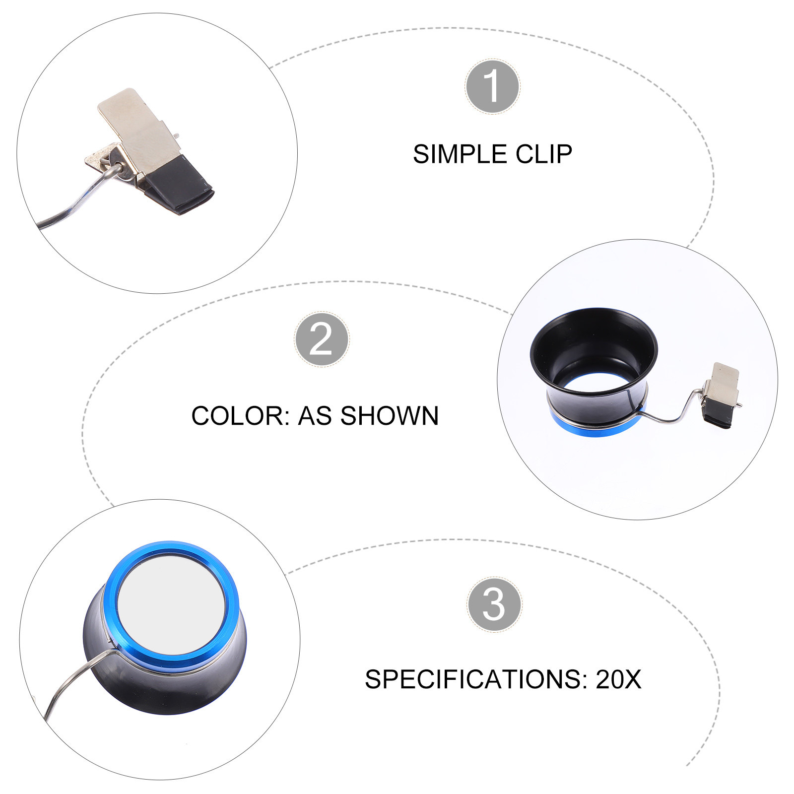 Clip-on Eyeglass Magnifier Wat - Jewels On Watches 리뷰 및 가격
