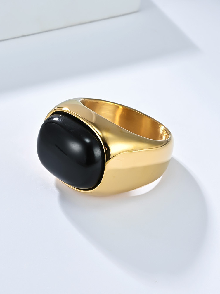  Retro Large Size 3 Gemstone T - Titanium Steel Ring 리뷰 및 가격