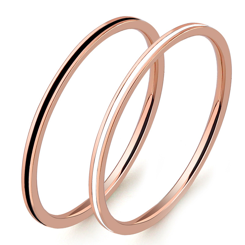 Titanium Steel Rose Gold Color - Titanium Steel Ring 리뷰 및 가격