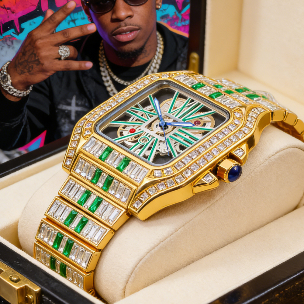 Hollow Luxury Bling Quartz Wri - Jewelry Watches Brands 리뷰 및 가격