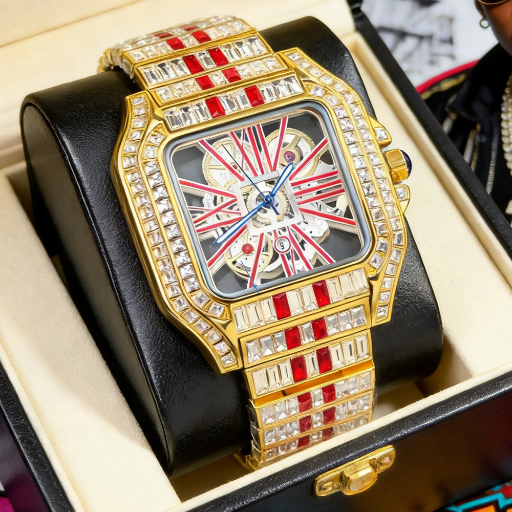 Hollow Luxury Bling Quartz Wri - Jewelry Watches Brands 리뷰 및 가격