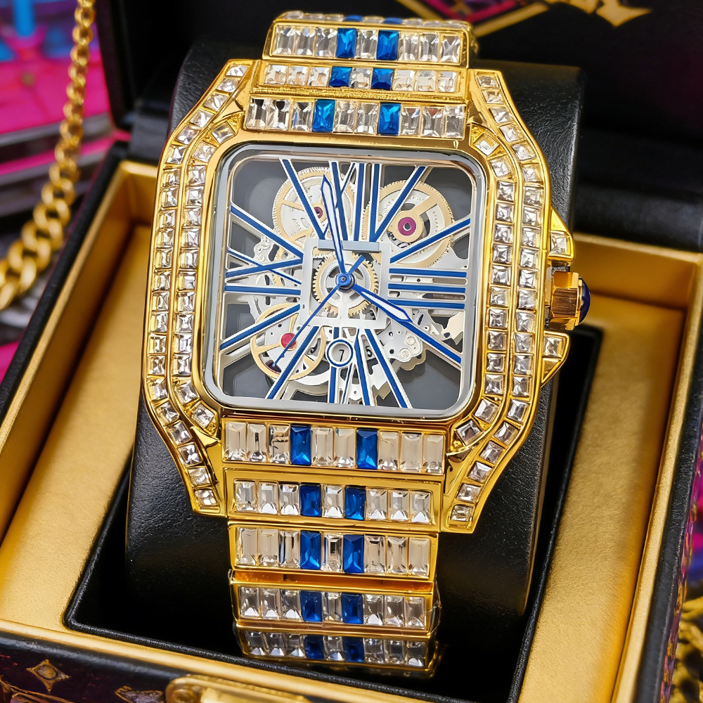 Hollow Luxury Bling Quartz Wri - Jewelry Watches Brands 리뷰 및 가격
