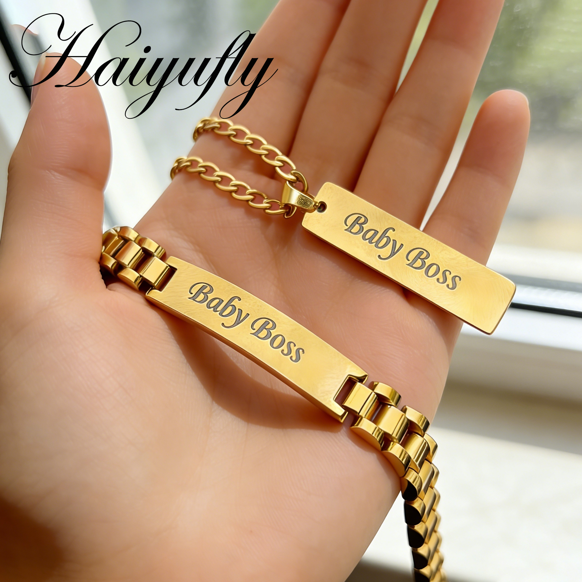 Haiyufly Punk Engrave Name Nec - Engraved Name Necklace 리뷰 및 가격